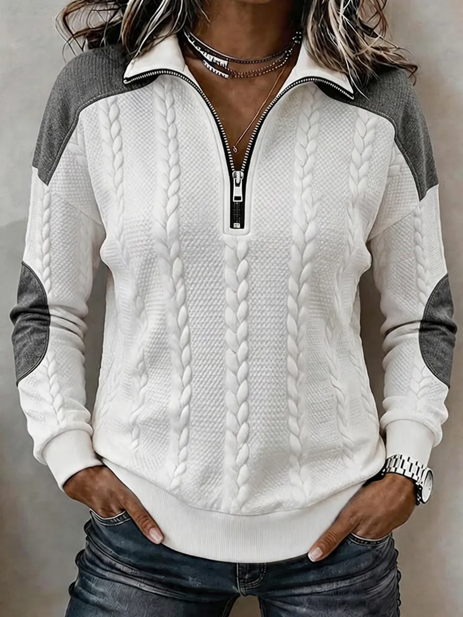 Women's Vintage Western Pattern Print Sweatshirt