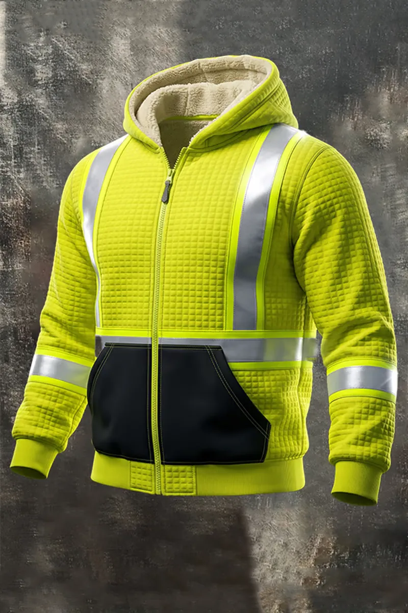 Men'S Outdoor Multifunctional Zip-Up Workwear  Jacket