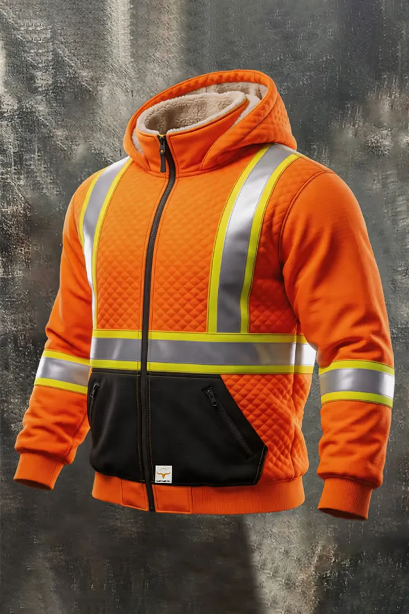 Men's Outdoor Multifunctional Zip-Up Workwear Jacket