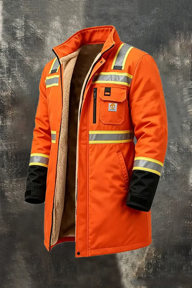 Men's Outdoor Multi-Pocket Functional Work Jacket