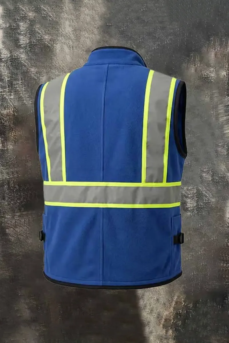Men's Outdoor Multi-Pocket Thermal Fleece-Lined Work Vest