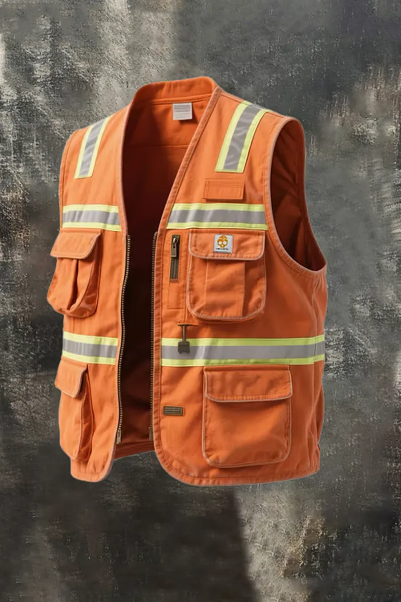 Men's Outdoor Multi-Pocket Multifunctional Work Vest