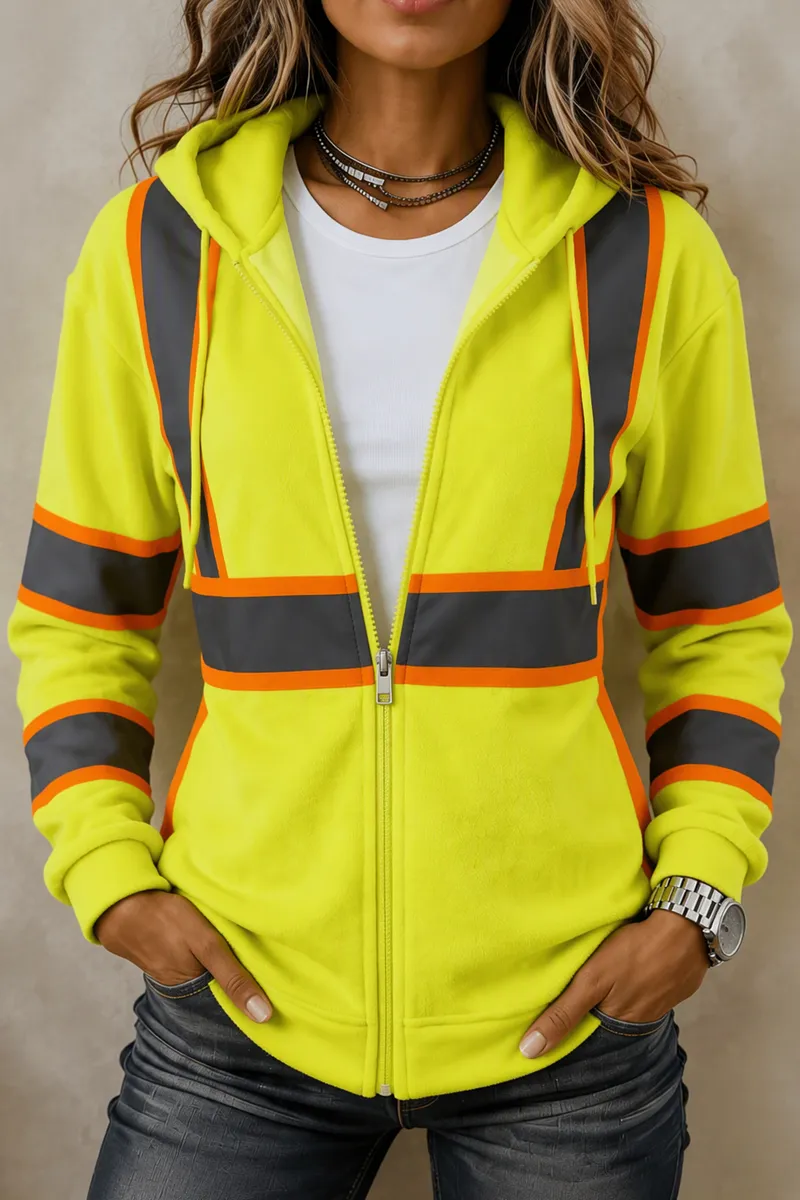 Women'S Outdoor Reflective Strip Jacket