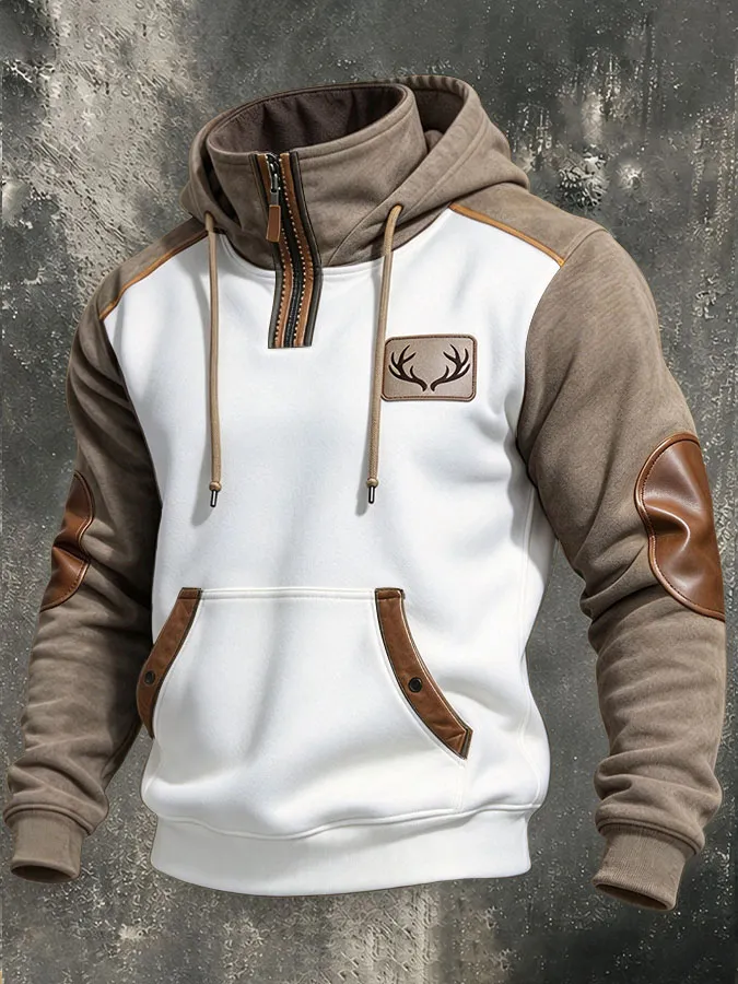 Men'S Western Printed Casual Hoodie