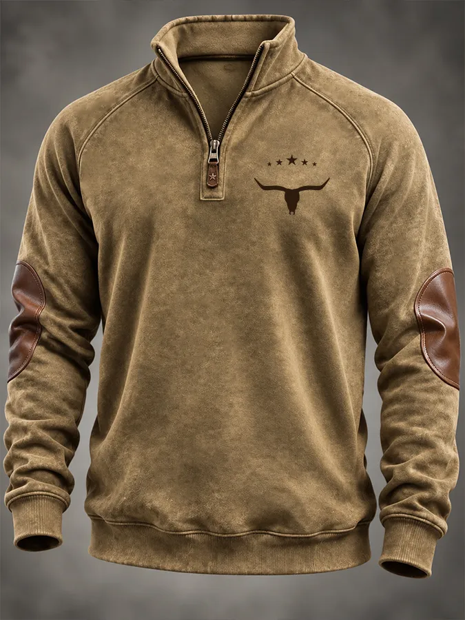 Men'S Western Printed Sweatshirt