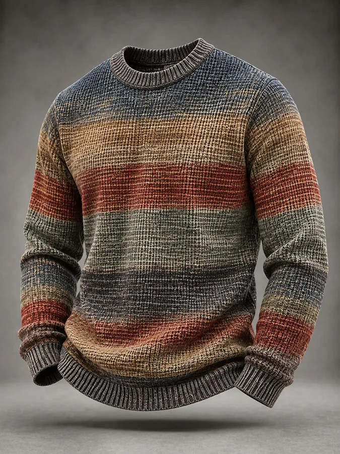Men'S Casual Gradient Knitted Sportswear