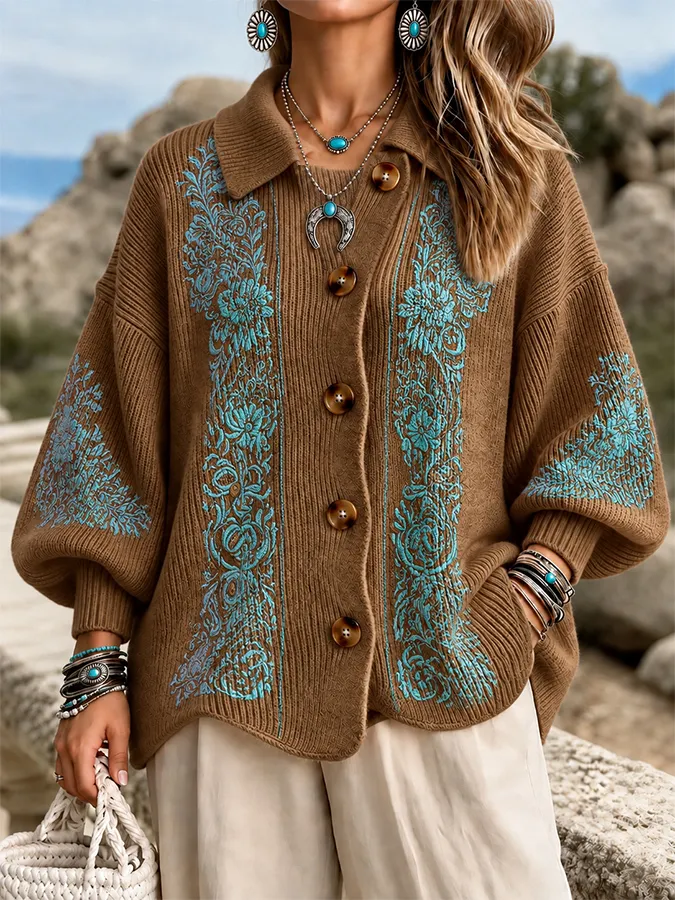 Ladies' Casual Western Sweater