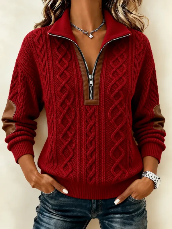 Women Abstract Stand Collar Printing Casual Spring/Fall Long Sleeve Sweatshirt