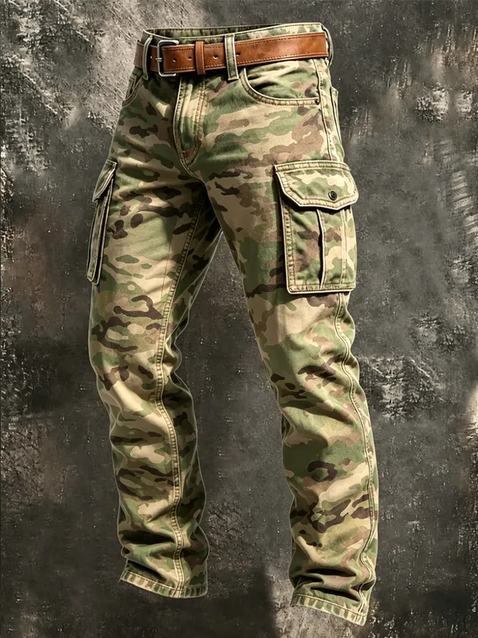 Men's Outdoor Camouflage Printed Workwear Pants