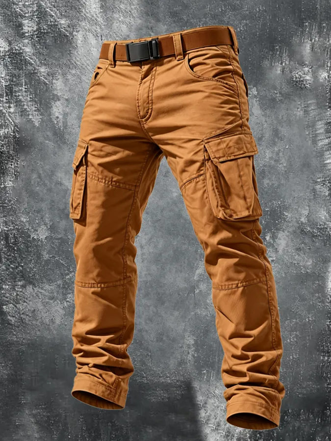 Men'S Retro Pocket Workwear Pants