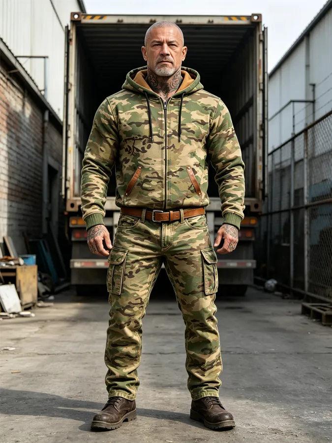 Men's Outdoor Camouflage Printed Workwear Pants