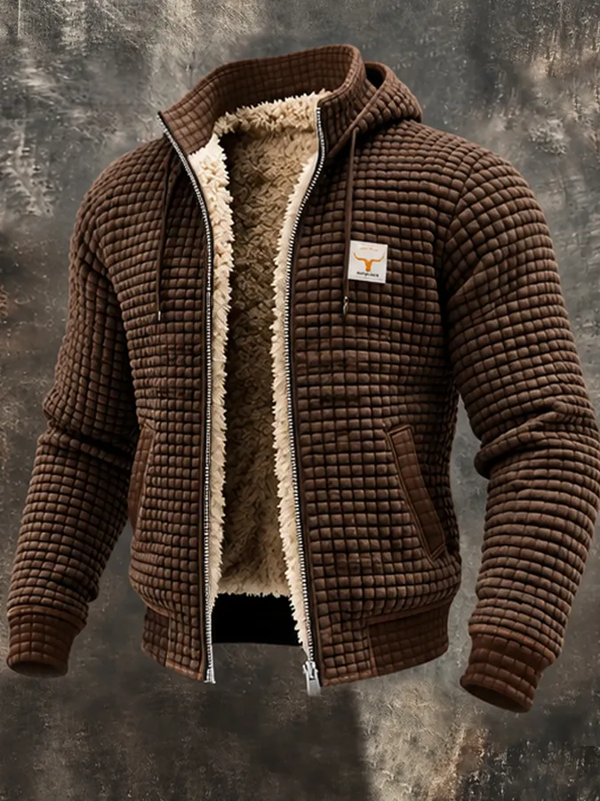 Men's Retro Western Print Jacket