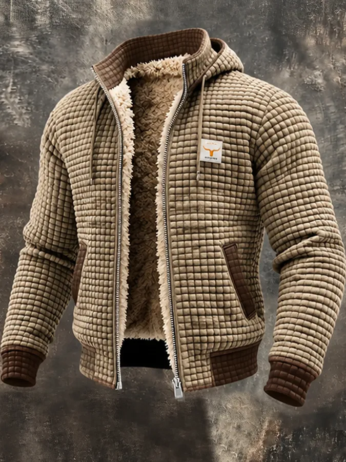 Men's Retro Western Print Jacket