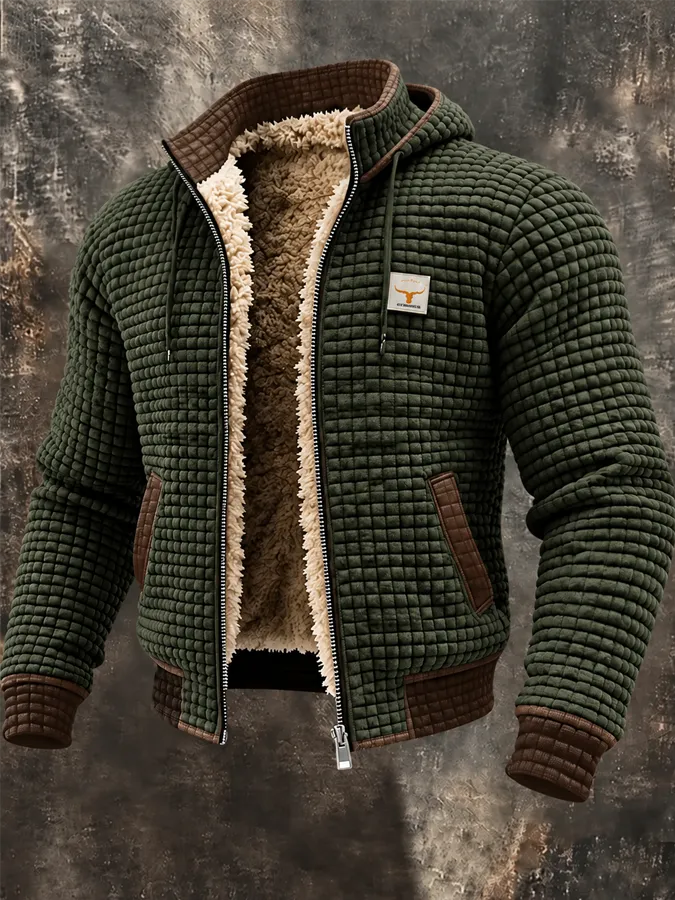 Men's Retro Western Print Jacket