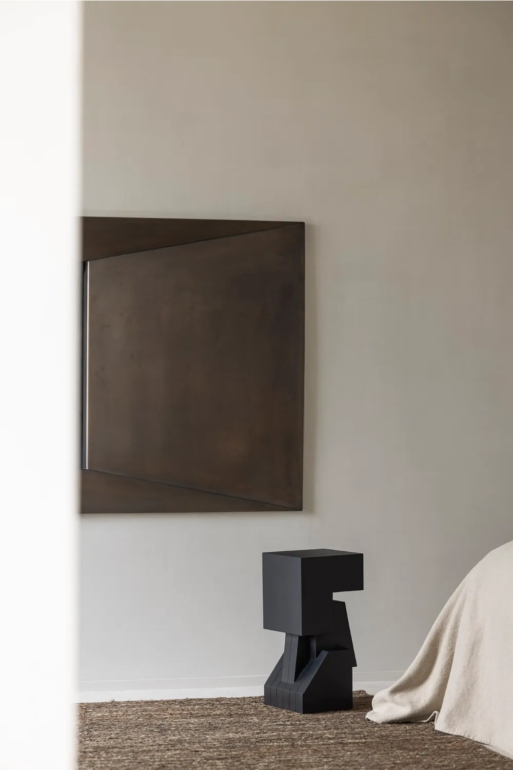 Mahogany Abstract Sculpture