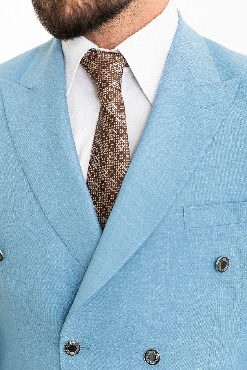 Distinguished Slim Fit Double Breasted Blazer