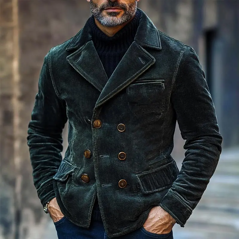 Tailored Cross Button Blazer
