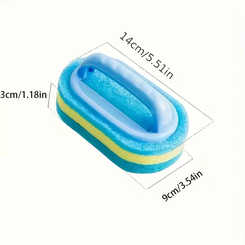 Heavy Duty Wall Scrub Sponge with Handle