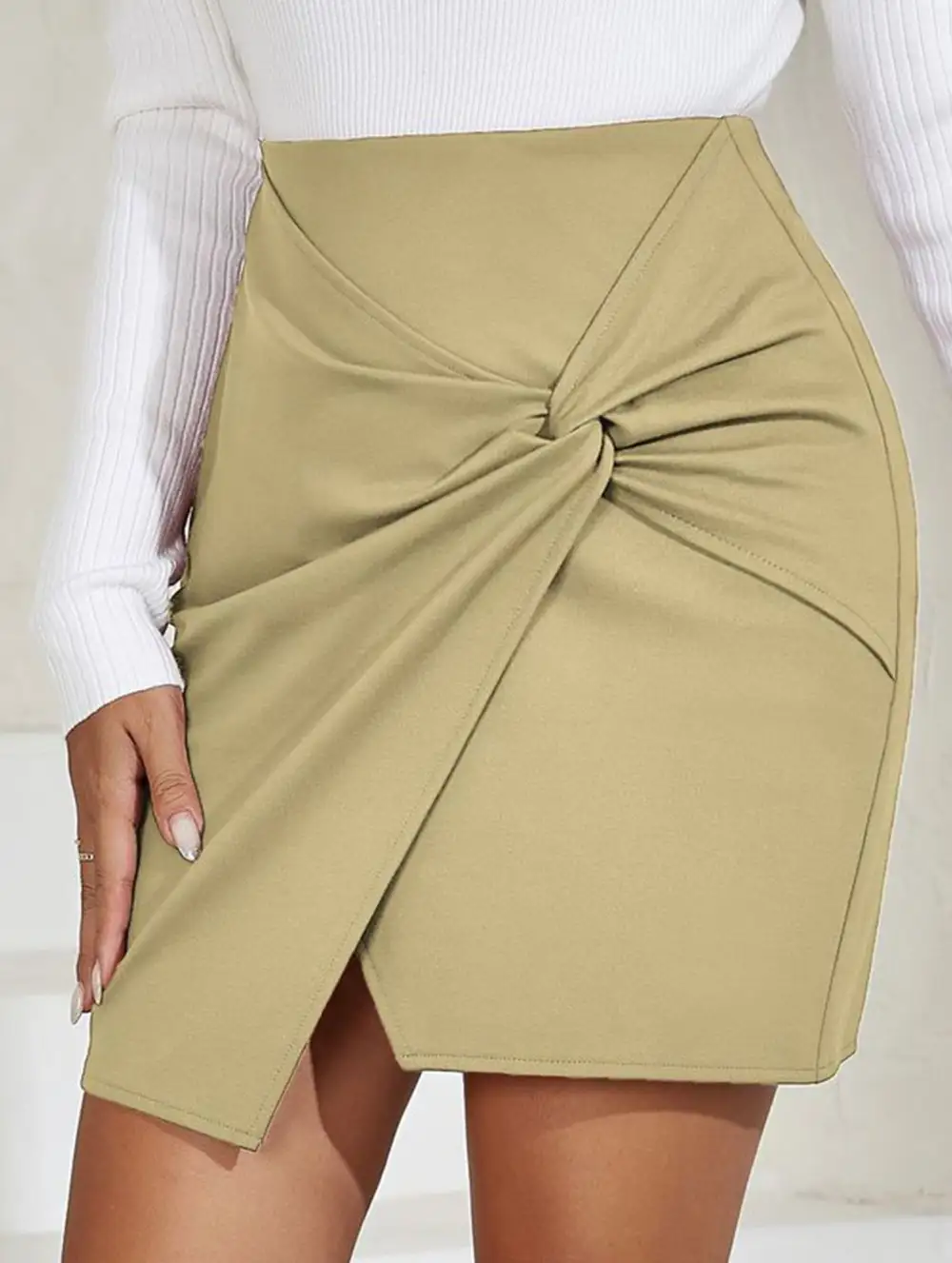Weekend High Waist Bodycon Mini Skirt
