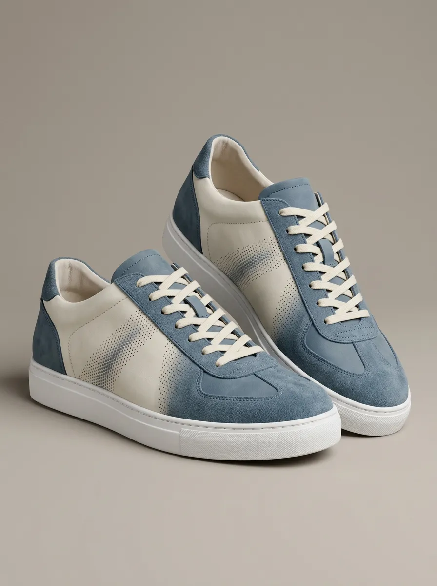 Men's Minimalist Suede Gradient Printed Casual Shoes