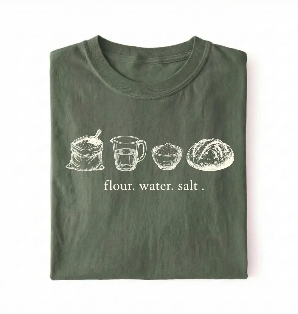 Flour Water Salt Graphic Cotton Tee