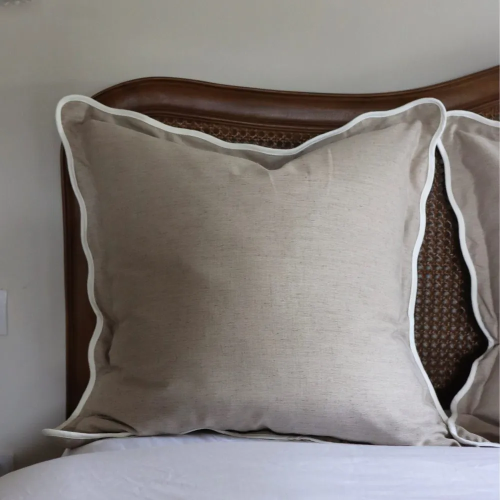Tailored Scalloped-Edge Accent Cushion