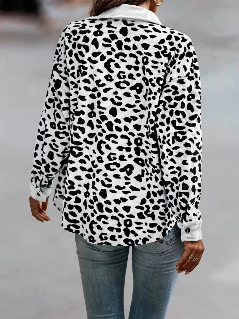 Full Size Zip Up Zebra Print Bomber Jacket