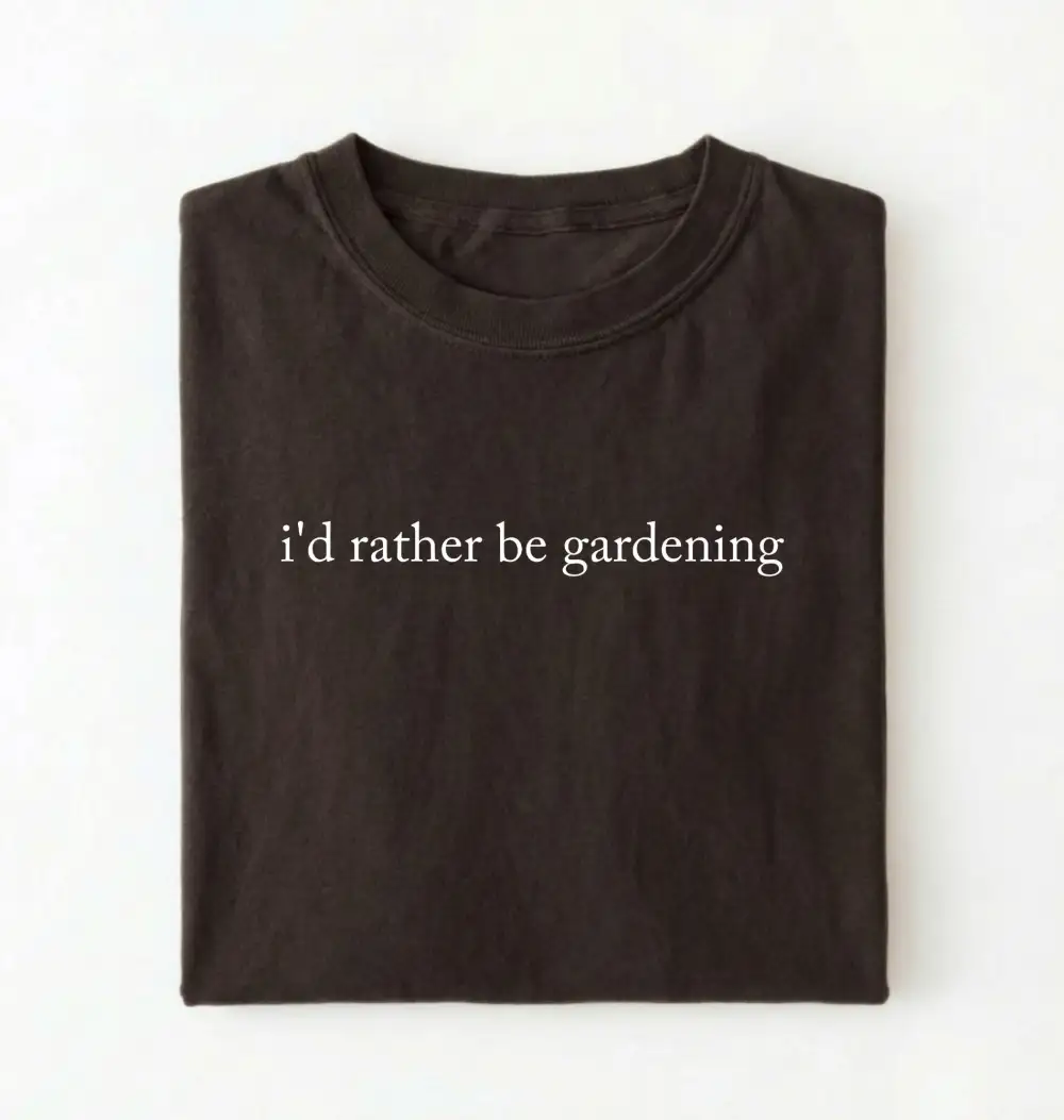 Plant Theme Comfort Graphic Cotton Tee