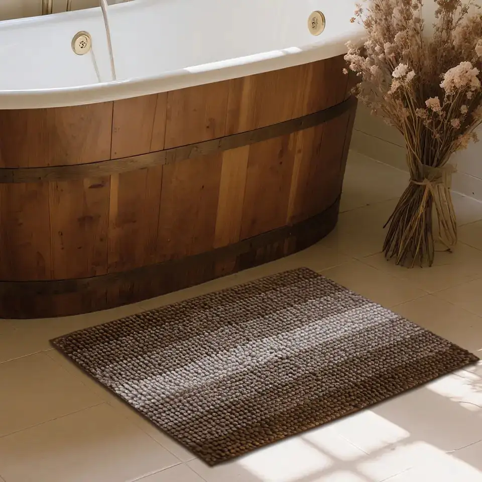 Gradient Stripe Bath Rug