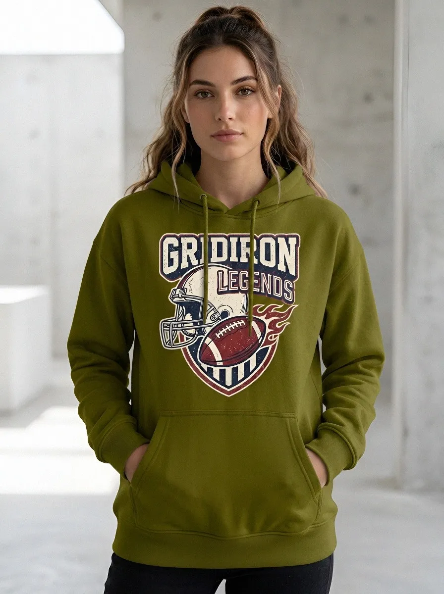 Unisex Football Fan Gridiron Legends Helmet Graphic Hoodie