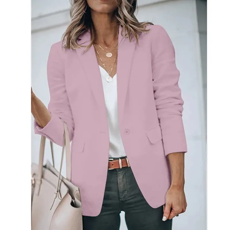 Trendy Open Front Work Blazer