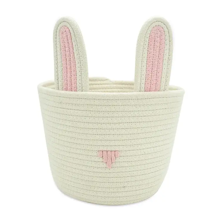 Cotton Rope Rabbit Storage Basket