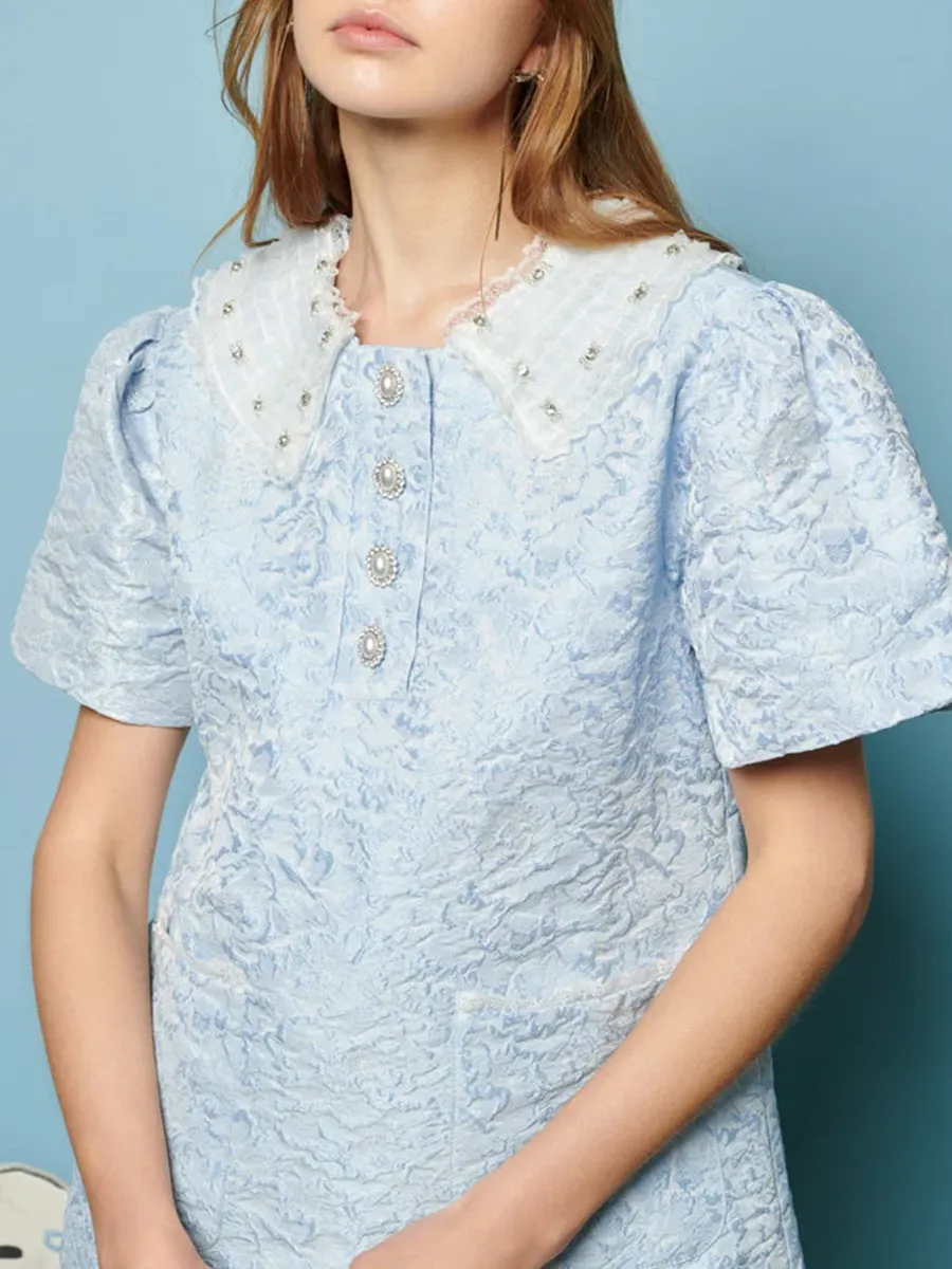 Jacquard Mini Dress