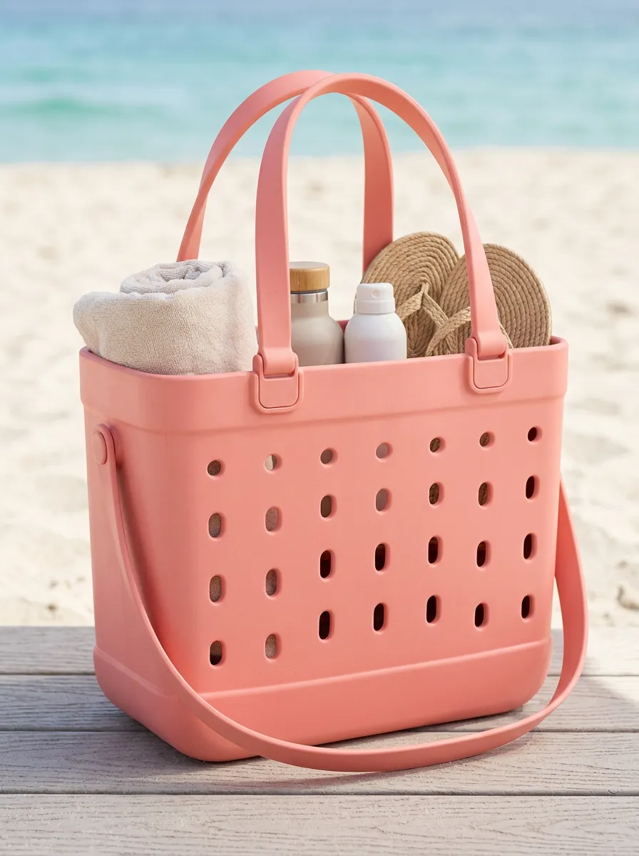 Resort Summer Perforated Beach Tote Bag
