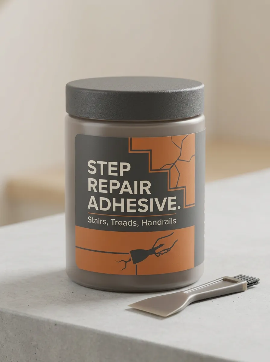 Stair-Tread Handrail Step Repair Adhesive