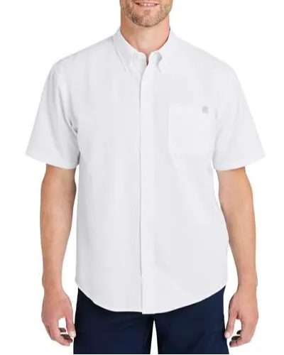 Men's Short-Sleeve Lightweight Triblend Performance Button-Up Shirt