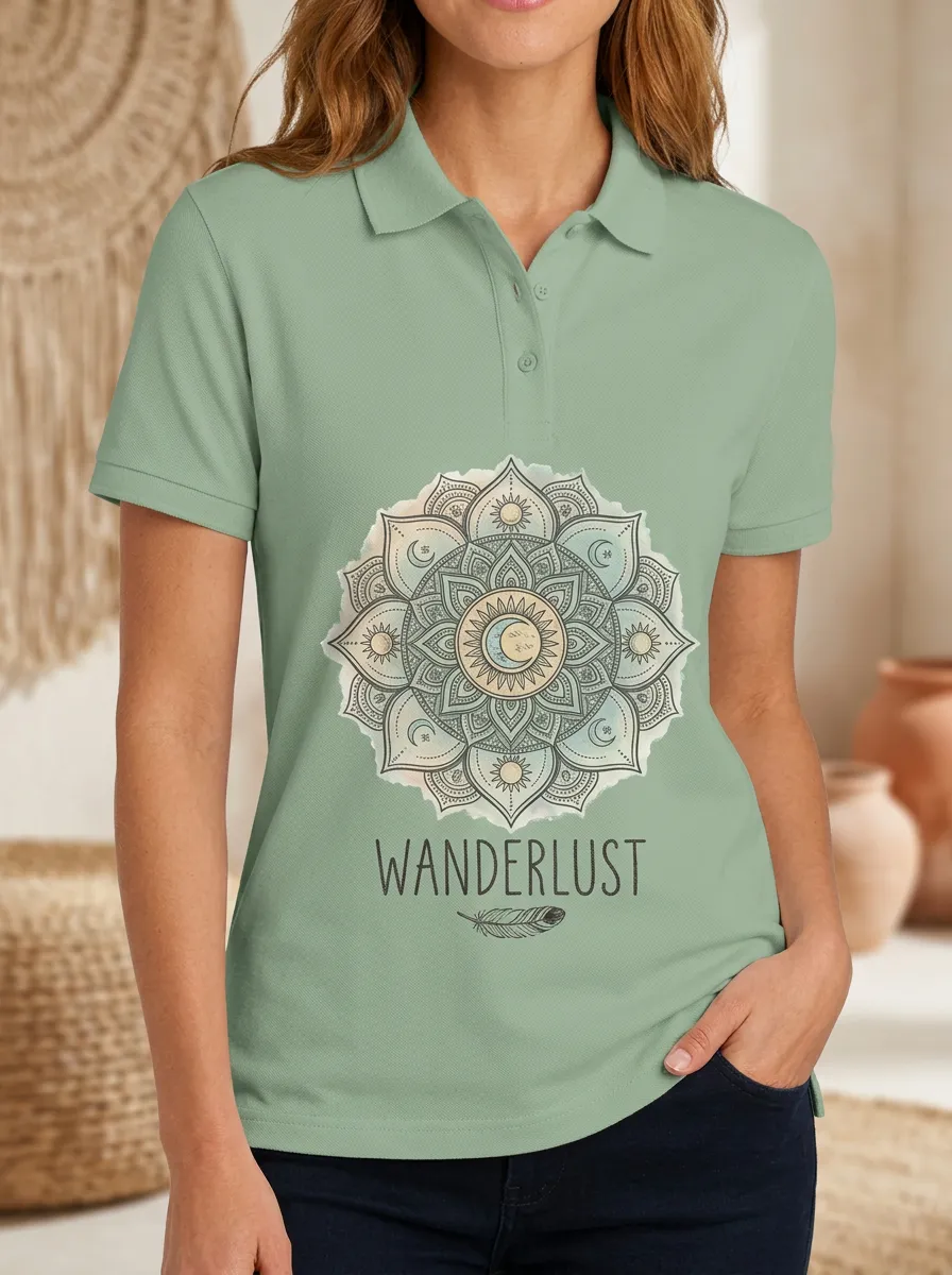 Mandala Feather Casual Shirt