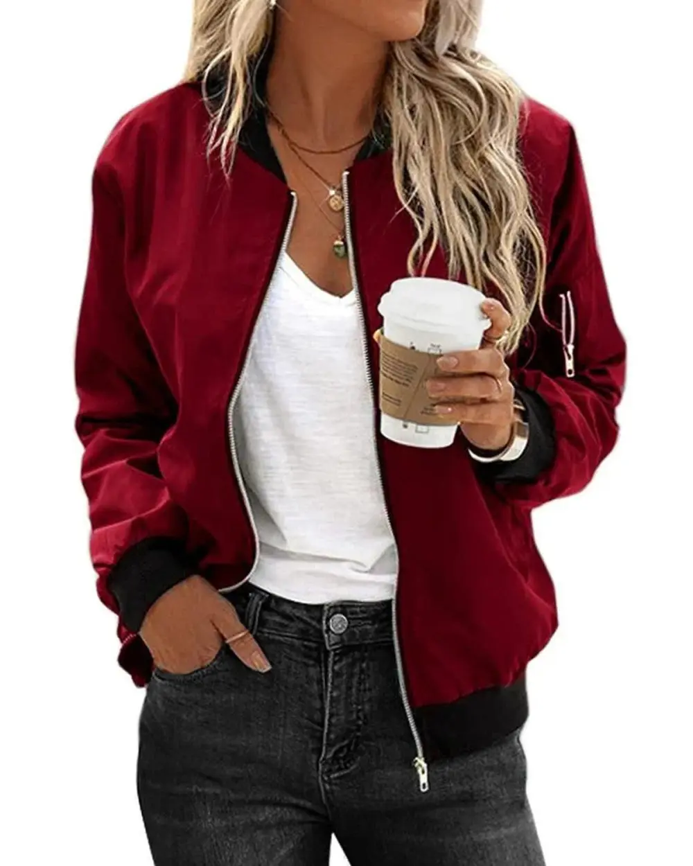 Modern Refined Relaxed Bomber Jacket