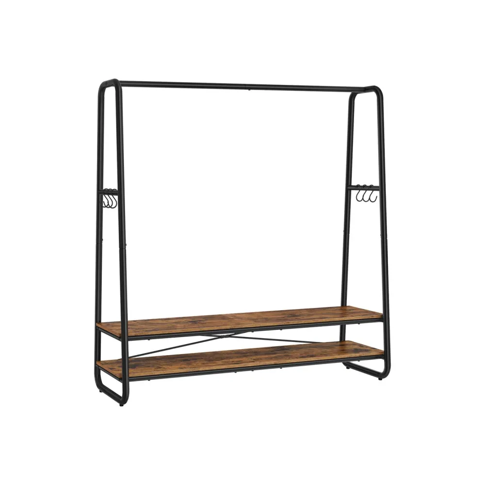 Open Wardrobe Rail With Shelves