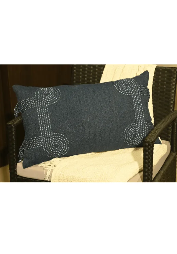 Handwoven Striped Textured Cotton Decorative Cushion Cover