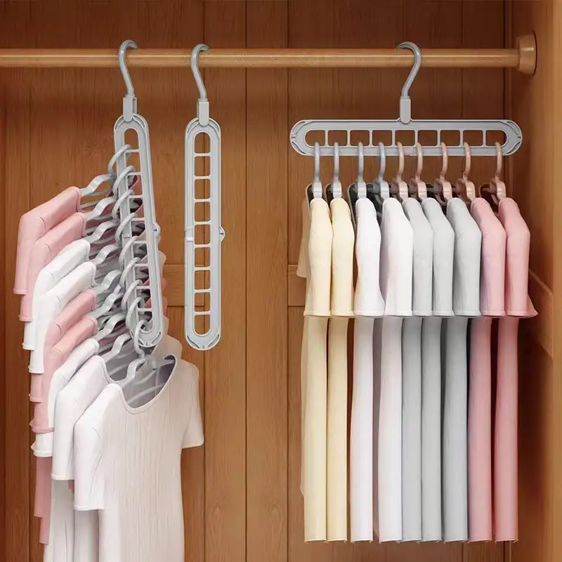 Rotating Multi Hole Closet Hanger
