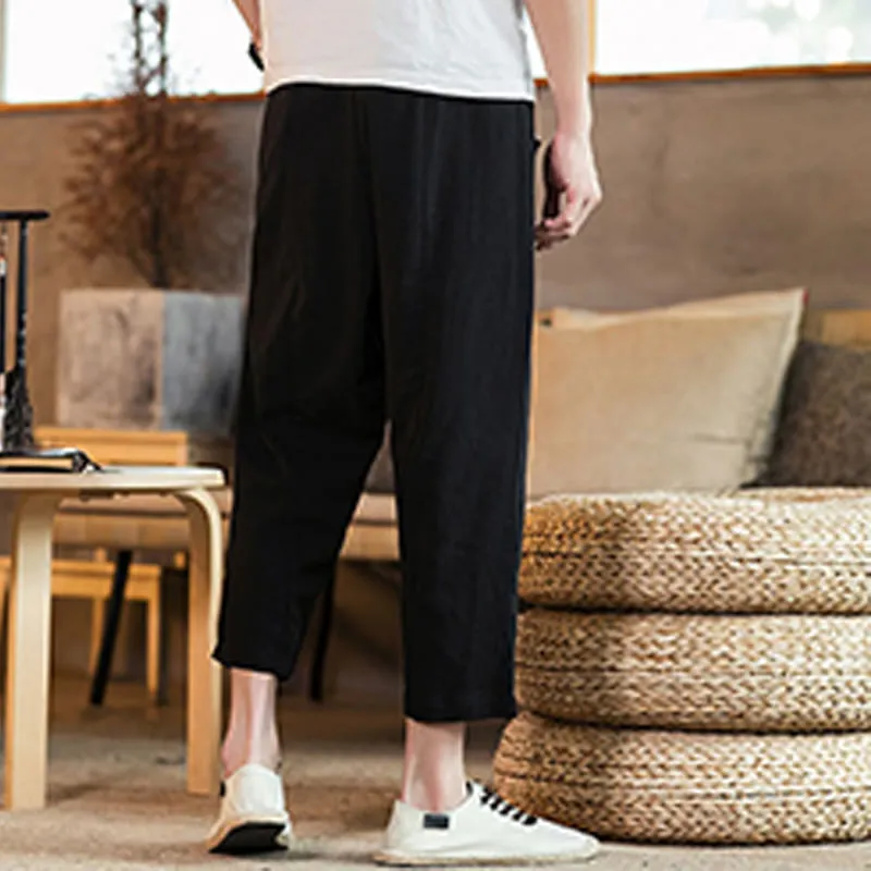 Drawstring Elastic Waist Pants