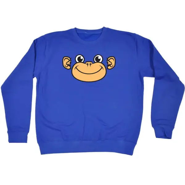 Monkey Face Graphic Sweatshirt
