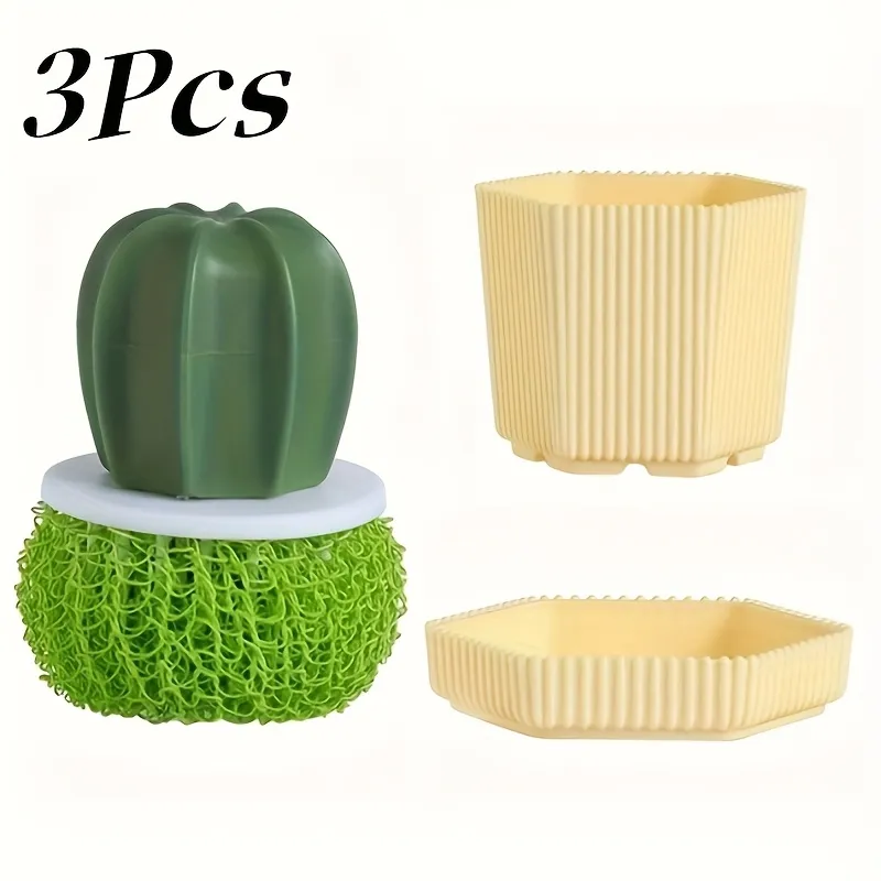 Cactus Dish Scrubber Set