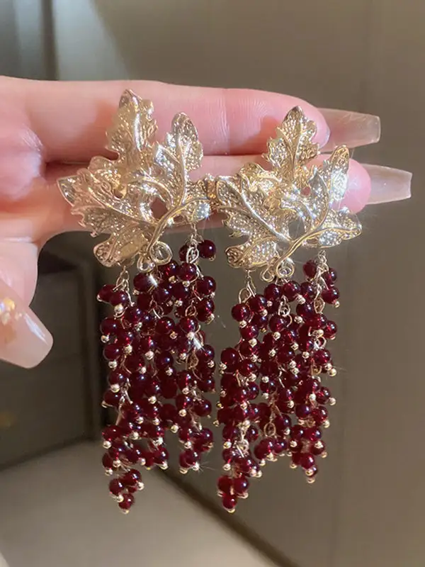 Sculptural Sunburst Drop Earrings