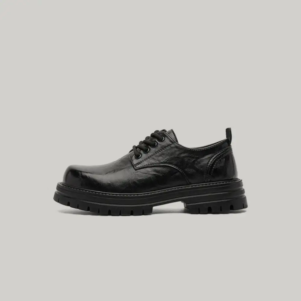 Chunky Sole Modern Leather Lace Up Shoes