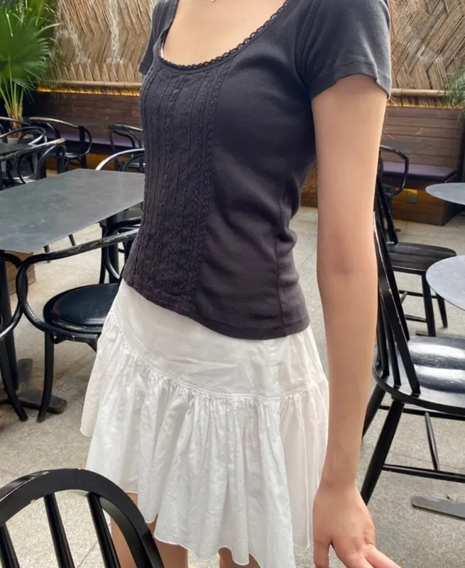 Black Lace Top