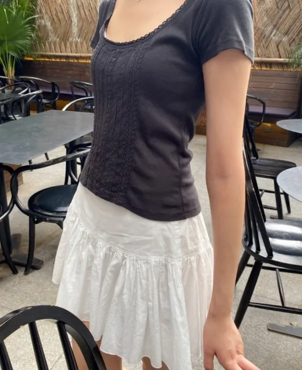 Black Lace Top
