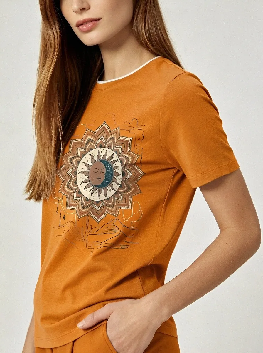 Boho Celestial Sun T-Shirt