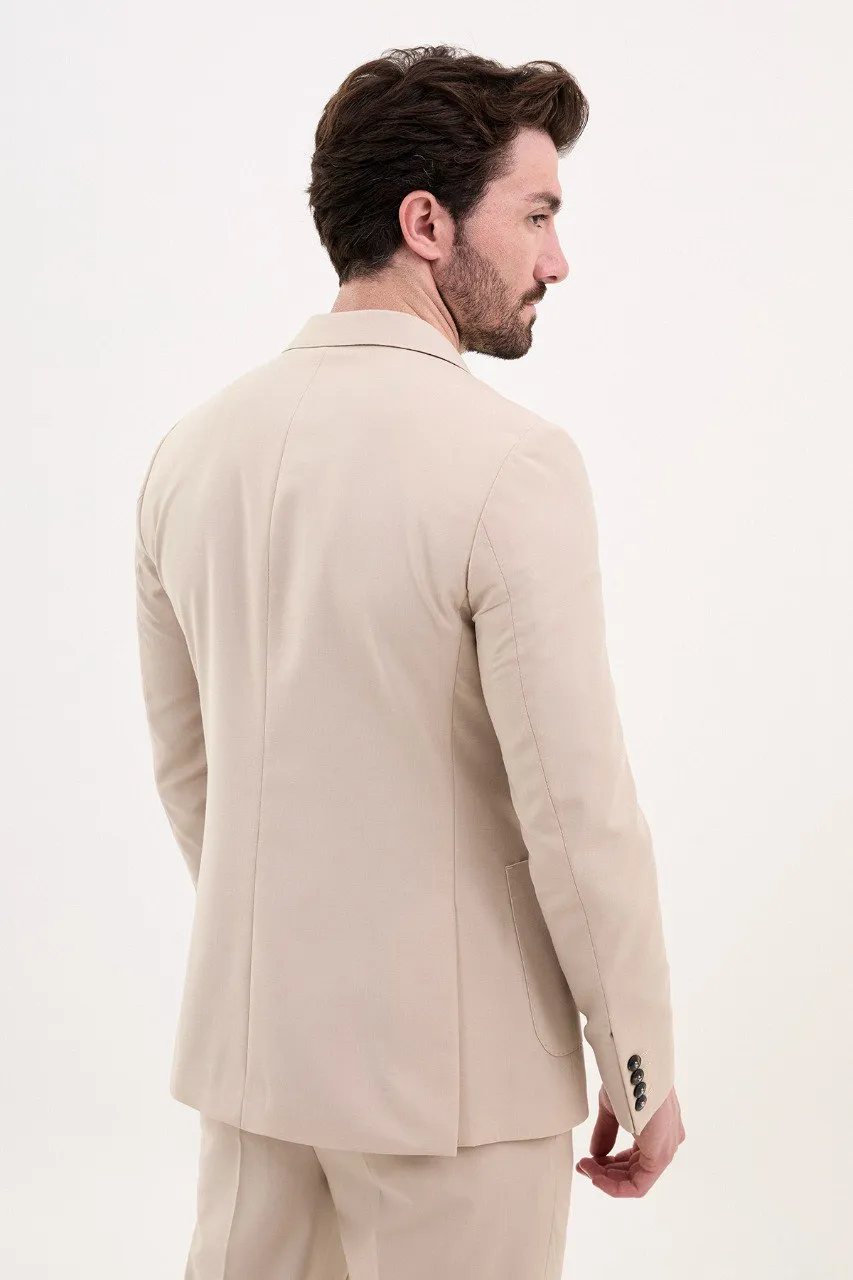 Elevated Slim Fit Double Breasted Blazer